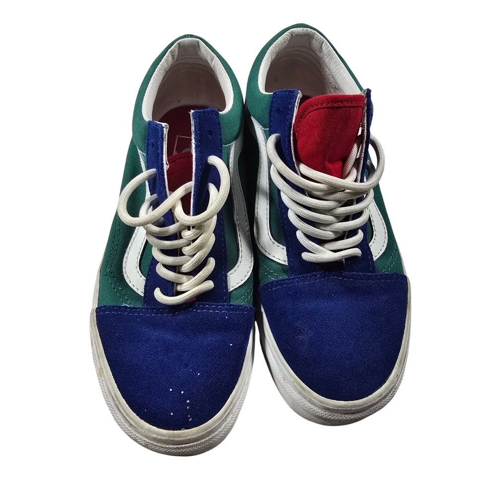 Vans Old Skool Sneakers Mens 5 Womens 6.5 Multi Color Yacht Club Suede Skate